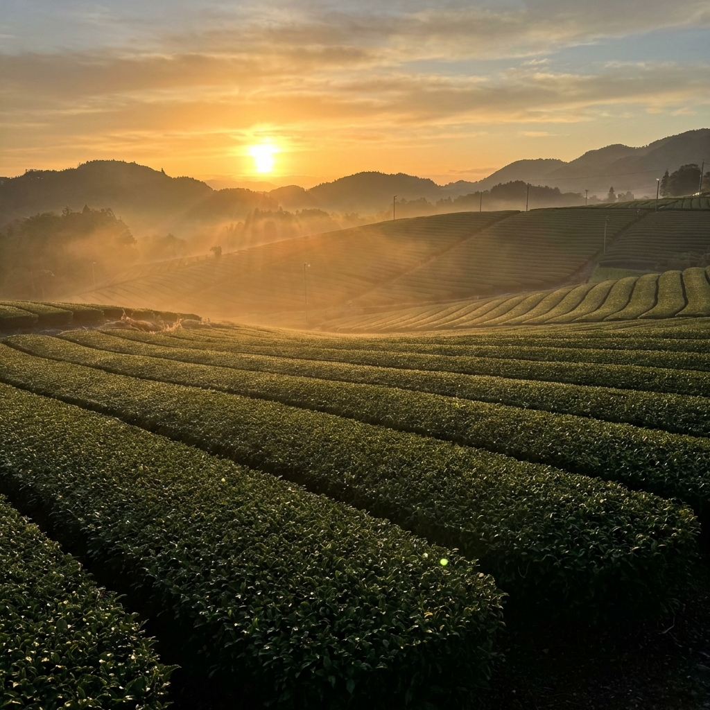 鹿児島県産茶畑